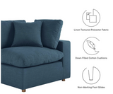 Plush Oversized Modular Sectional Sofa Azure