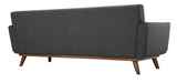 Ronald Mid Century Modern Sofa Dark Grey