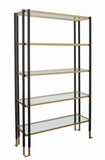 Biltmore Etarge Display or Bookcase Black and Gold