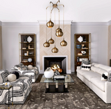 Slope Accent Chair-and-a-Half Black and White