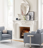Chrome Wall Stone Decor