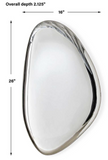 Chrome Wall Stone Decor