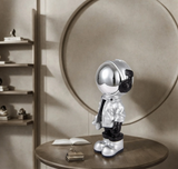 Silver Astronaut Sculpture