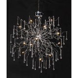 Burst Modern Crystal Chandelier, contemporary light fixture, modern light fixture,