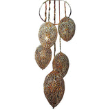 Modern 5 Light Tear Drop Pendant , foyer light, 2 story light, contemporary pendant light