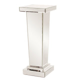 Tapered Mirrored Display Pedestal, modern pedestal, contemporary display pedestal.