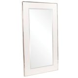 Melrose White Leaner Mirror, contemporary white leaner mirror