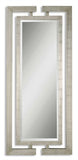 Julia Geometric Silver Leaf Wall Mirror