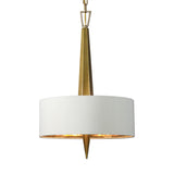 Golden Needle 3 Light Ceiling Chandelier