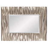Silver Sands Wall Mirror , modern wall mirror, contemporary mirror, silver mirror