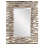 Silver Sands Wall Mirror , modern wall mirror, contemporary mirror, silver mirror