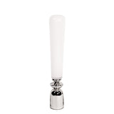 Unicorn White Glass Contemporary Vase, modern white vase, oversized vase