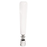 Unicorn White Glass Contemporary Vase, modern white vase, oversized vase