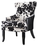 Mooey Chair, cow print chair, modern chair, black and white chair,