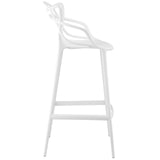 Orion Barstool, White Organic Barstool,  White Barstool