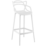 Orion Barstool, White Organic Barstool,  White Barstool