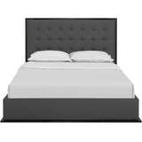 Pippin II Modern Platform Bed Brown Fabric