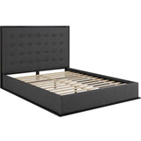 Pippin II Modern Platform Bed Brown Fabric