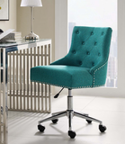 Astute Upholstered Desk Chair Sea Blue