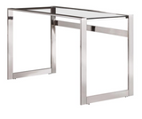Source Chrome and Glass Desk
