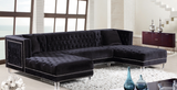 Belair Modern Sectional Sofa Black