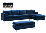 Damien Reversible Modern Sectional Blue
