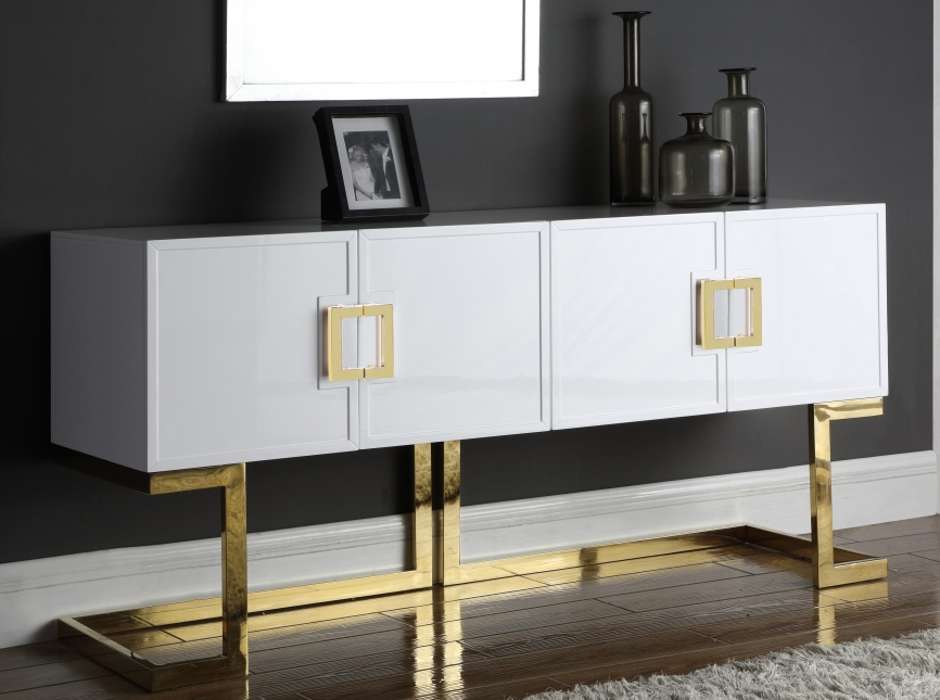 White and gold buffet table deals