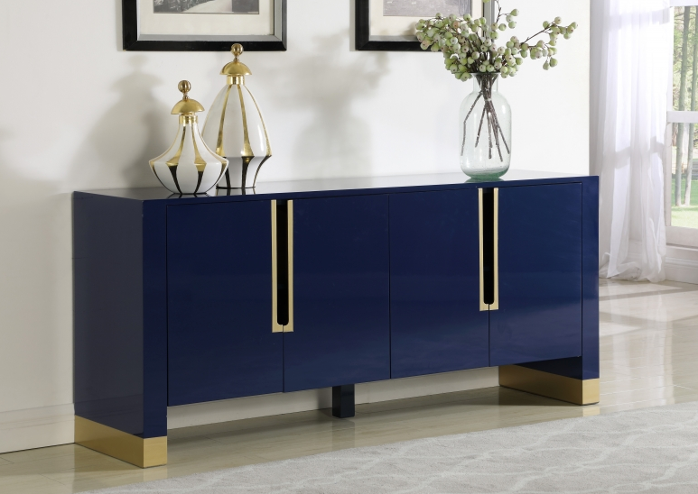 Lumpar Modern Console Cabinet Blue