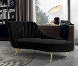 Maggie Chaise Lounge Black