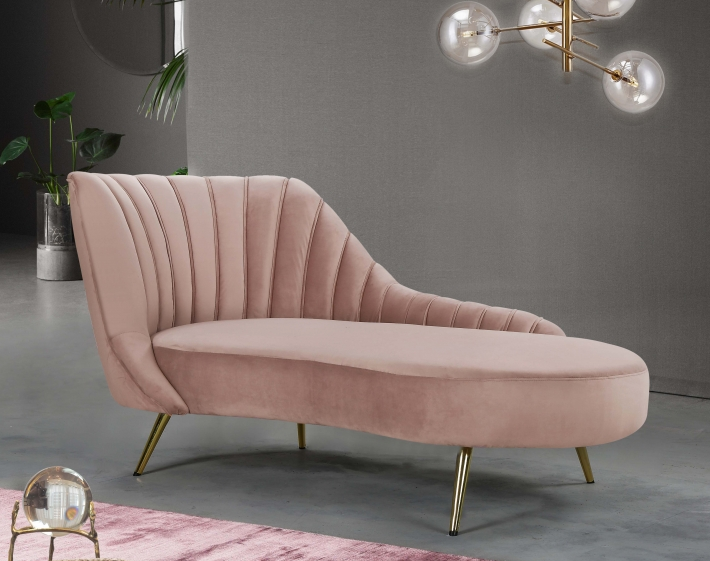 Pink discount chaise chair