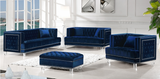 Mauldin Modern Accent chair Blue Navy