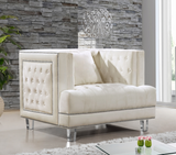 Mauldin Modern Accent chair Cream