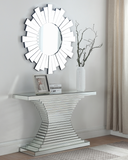 Mirrored Curved Console