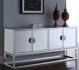 Modera Modern Mirrored Sideboard Chrome