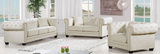 Oak Modern Sofa Cream