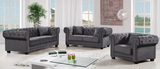 Oak Modern Sofa Grey