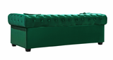 Oak Modern Sofa Green