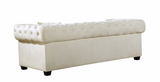 Oak Modern Loveseat Cream