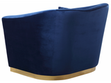 Slope Modern Accent Chair Blue