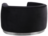 The Shell Accent Chair Black/Silver