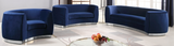 The Shell Accent Chair Blue/Silver