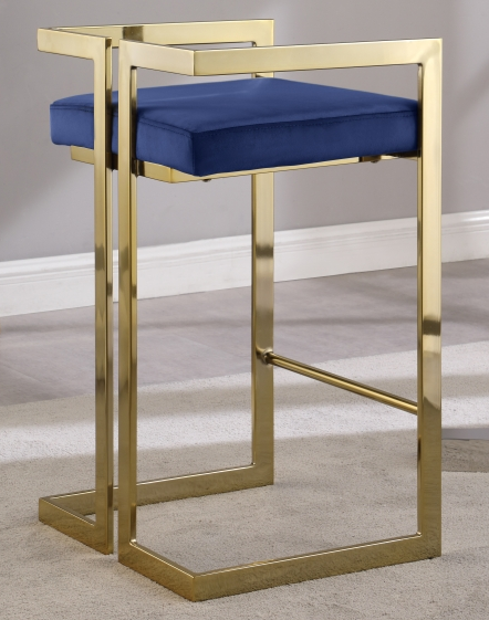 S/2 Givency Modern Counter Stool Black/Gold – Interior Motives by Will  Smith LLC