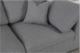 Modern Cloud Modular Linen Sofa 3pcs Grey