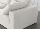Modern Cloud Modular Linen Sofa 3pcs Cream
