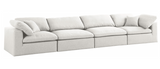 Modern Cloud Modular Linen Sofa 4pcs Beige