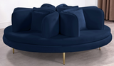 Orbit Conversation Round Seating Blue