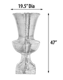 Mosaic Marvel Silver Mirrored Oversized Vase