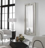 Julia Geometric Silver Leaf Wall Mirror