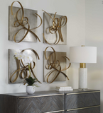 Abstract Harmony Modern Metal Wall Art S/2