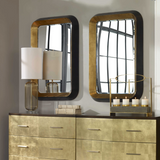 Diana Black and Gold Wall Mirror